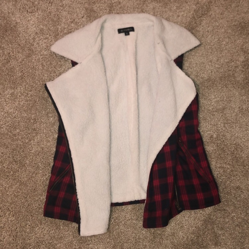Plaid vest